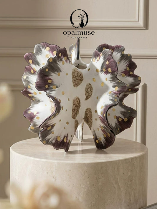 Papillon Luxe Handpainted Vase