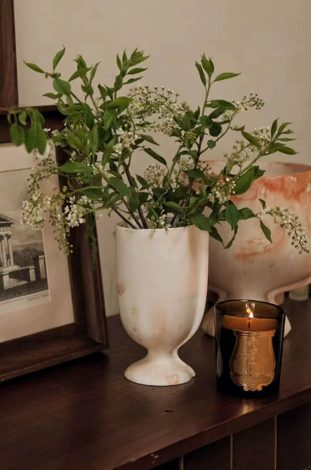 Grounded Bloom Coffee Clay Vase